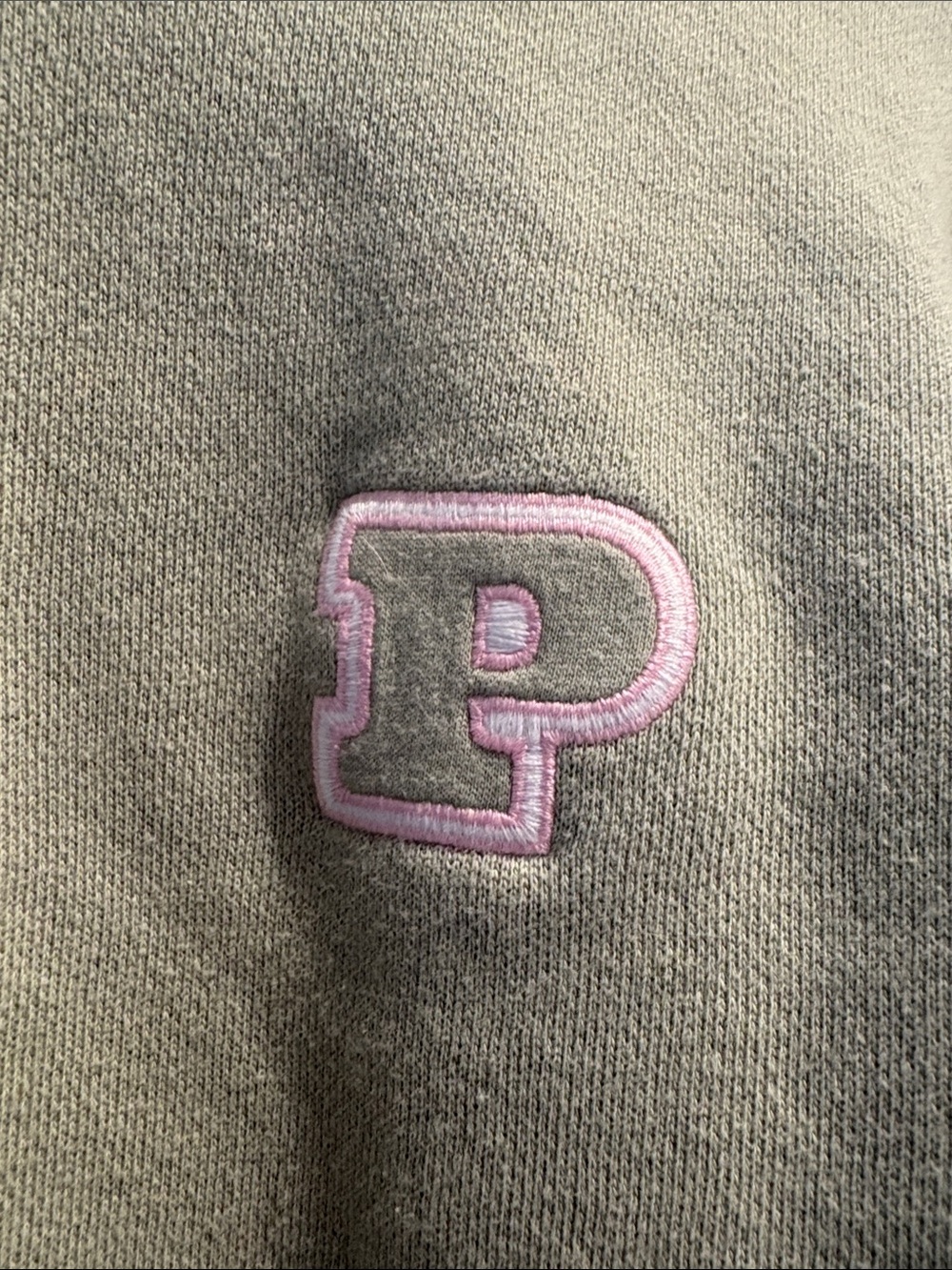 PINK Victoria's Secret Light Sage Green Half-Zip Pullover - Picture 2 of 5